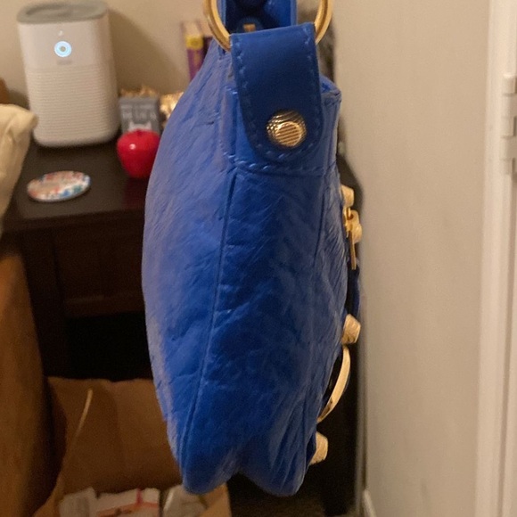 Balenciaga mini crossbody bag in royal blue. - Picture 9 of 12